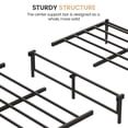 thumbnail image 6 of Soonbuy Full/Queen Metal Bed Frame, Wooden Headboard and Footboard,Rustic, 6 of 8