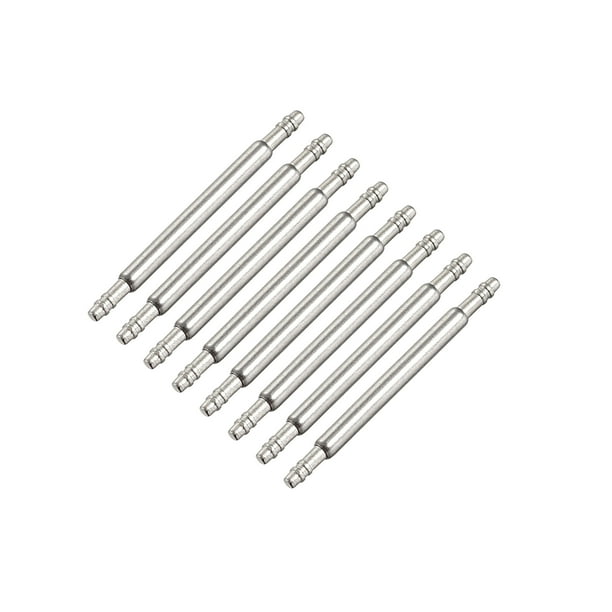 Spring Bar Pins 17mm x 1.5mm Double Fringe Stainless Steel Watch Band