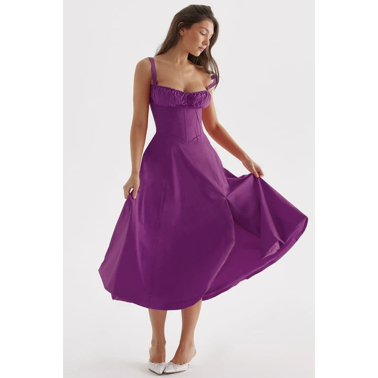 Frenchy Lavender Backless Midi Cami Dress Frenchy Lavender Backless Midi Cami Dress