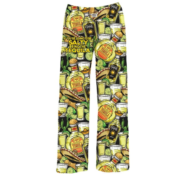Collections Etc If You're Going To Be Salty Bring Tequila Drawstring Lounge Pants
