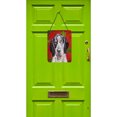 thumbnail image 2 of Blue Tick Coonhound Red Snowflakes Holiday Wall or Door Hanging Prints, 2 of 2
