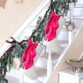 thumbnail image 5 of Dalrosia Christmas Stockings Large Christmas Velvet Stocking Bow Hanging Socks Decoration for Holiday Xmas Tree Family Decor, 5 of 6