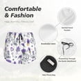 thumbnail image 4 of Daiia Lavender Bicycle Pattern Women's 2 in 1 Running Shorts - Lightweight Athletic Workout Gym Yoga Shorts Liner with Phone Pockets-Large, 4 of 7