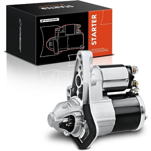 A-Premium Starter Motor Compatible with Nissan Versa 2012-2014 L4 1.6L, Versa Note 2014 L4 1.6L, 12V 1.2KW 10-Tooth Clockwise, Replace# 23300-1HK0A, M000T32171