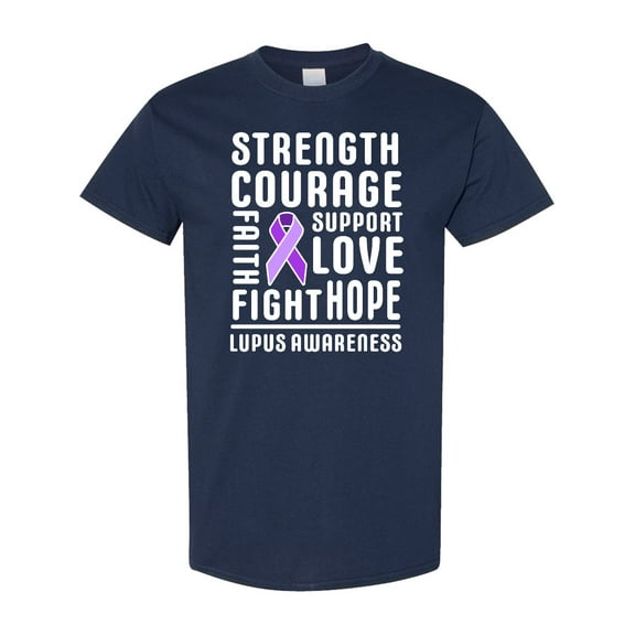 Inktastic Lupus Awareness Strength Support Courage T-Shirt