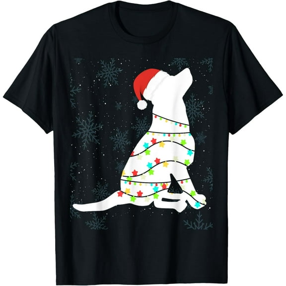 Christmas Lights Labrador Retriever T Shirt Dog Lover Gift T-Shirt