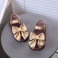 thumbnail image 4 of Tigivemen Toddler Girls Sandals Summer Water Shoes Casual Open Toe Beach Shoe Princess Girl Dressy Sandal with Bow Gold Size 6, 4 of 8