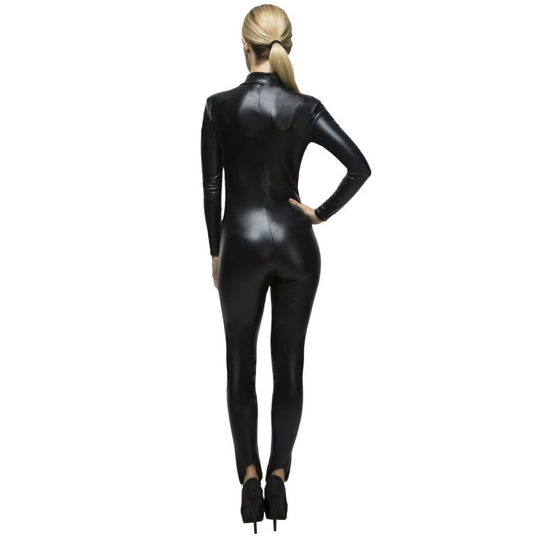 Black Whiplash Bodysuit, Latex Bodysuit 