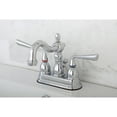 thumbnail image 2 of Kingston Brass Silver Sage Two Handle 4" Centerset Lavatory Faucet with Brass Pop-up, 2 of 3