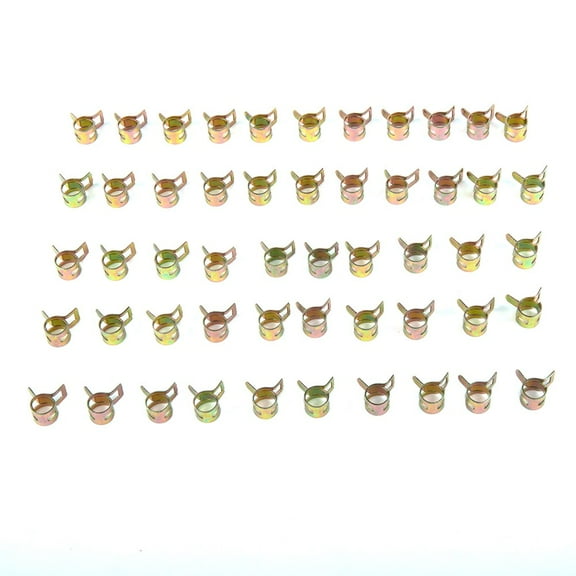 50pcs 5/16" 8mm Spring clip clamp Fuel Oil Line Silicone Vacuum Hose Clamp