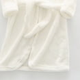 thumbnail image 5 of Gibobby Toddler Kids Soft Flannel Bathrobe,Thickened Warm Hooded Sleep Robe with Waist Tie,Plush Cozy Loungewear for Fall Winter for Boys Girls 2-12T Toddler Pajamas,White,Size 13-14T, 5 of 6