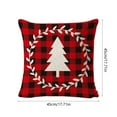 thumbnail image 3 of Anhility Christmas Decorative Throw Pillow Covers Farmhouse Soft Square Xmas Tree Reindeer Graphic Throw Pillow Covers for Home Sofa Bedroom Office Car, 18x18 Inch, 3 of 6