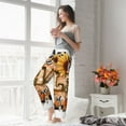 thumbnail image 4 of Uemuo I Love Fall Most Of All Pattern Women's Wide Leg Palazzo Lounge Pants with Pockets Light Weight Loose Comfy Casual Pajama Pants-Medium, 4 of 9