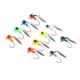 thumbnail image 4 of Kit de 25 anzuelos con cabezas plomadas para pesca en agua dulce con imitación, 4 of 8