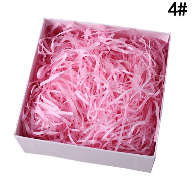 Papel triturado de rafia de color, bolsa de regalo de boda, relleno de caja de dulces, papel plisado, nido de gallina, hierba