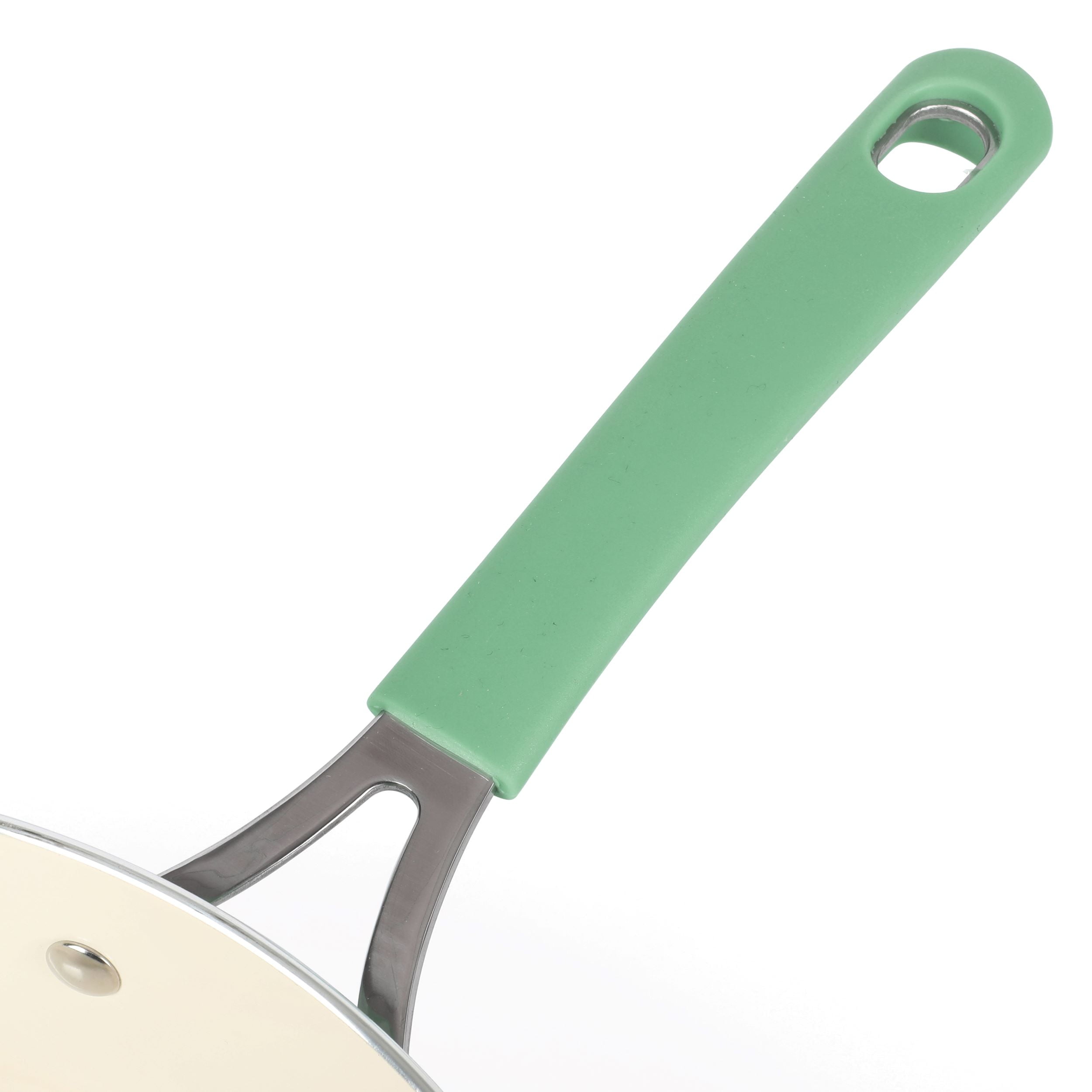 Martha Stewart Kitchen 4.5 Quart Nonstick Ceramic Saute Fry Pan with Lid