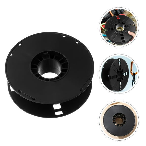 LEORX Electric Reel Accessories Plastic Cord Winder Reel for Organizing Cables Lightweight Durable Black