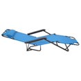 thumbnail image 5 of SalonMore Foldable Steel Outdoor Chaise Lounge - Blue and Black, 5 of 9