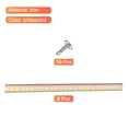 thumbnail image 3 of Unique Bargains DIN Rail Slotted Iron Mounting Guide 20 Inch x 1.4 Inch x 0.3 Inch Iridescent 8 Pcs, 3 of 4