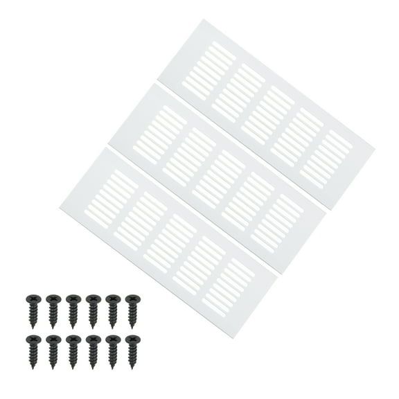 Uxcell 9 x 3 Inch Door Air Vent Cover, 3 Pcs Heavy Duty Grille Ventilation