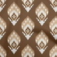 thumbnail image 1 of oneOone Polyester Spandex Brown Fabric Asian Ikat Sewing Material Print Fabric By The Yard 56 Inch Wide, 1 of 4