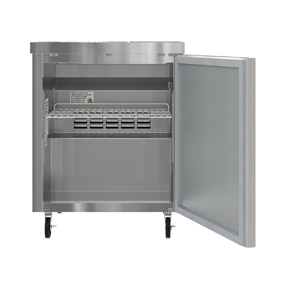Pemberly Row 27" One Door Commercial Undercounter Refrigerator 5 cu. ft. in