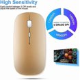 thumbnail image 3 of Ultra-Thin 2.4G Office Wireless Mouse Mute Charging Mouse Notebook Home Mouse with USB Receiver Compatible for Notebook, PC, Laptop, Computer, MacBook, 3 of 4