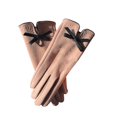 thumbnail image 4 of Comdrip Gloves for Winter Ladies' Warm Gloves with Bows Suitable for Work with Extra Fleece Thickened and Windproof for Cycling Womens Gloves for Cold Weather Pink One Size, 4 of 4