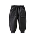 thumbnail image 6 of Lmnyox Corduroy Sweatpants for Boys Winter Cozy Plain Fleece Lined Pull On Trousers Casual Baggy Cuffed Pants with Pockets, 6 of 8