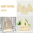 thumbnail image 6 of unbranded 12pcs Unfinished Boat Wood Cutouts Blank Sailboat Wooden Crafts for Handicrafts, 6 of 8