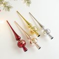 thumbnail image 1 of Estrella Colgante Dorada para La Punta Del Árbol de Navidad, de Plástico Electrochapado con Copos de Nieve Estampados | 28 X 5,9 X 5,9 Cm | 36 G | Ideal para Regalar a Familias, 1 of 6