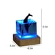 thumbnail image 3 of Fiudx Adorno de Resina Marina, Luz Brillante de Colores, Alimentación Por Usb, Miniatura Decorativa, Ideal para Dormitorio, Sala de Estar, Oficina, Ambiente Relajante, Regalo Único, 7 X 7 X 6,7 Cm, 3 of 6