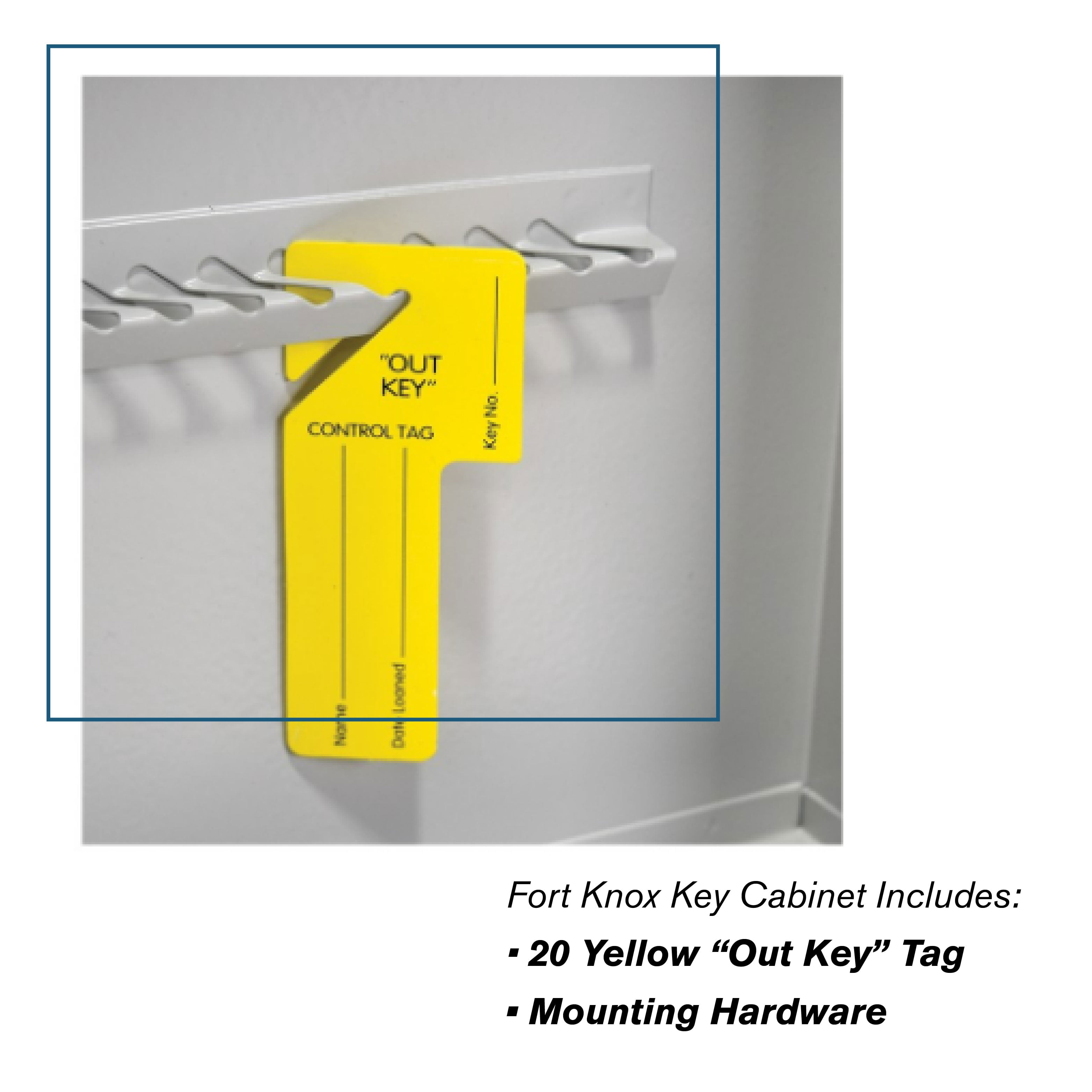 200 Key Cabinet - Single Lock Welded 22 Gauge Steel Construction