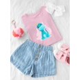 thumbnail image 3 of Cute Watercolor Dinosaur T-Shirt Toddler -Image by Shutterstock,  2 Toddler, 3 of 4
