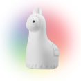 thumbnail image 1 of LED Integrated White Llama Multicolor Silicone Kids Night Light, 1 of 9