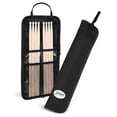 thumbnail image 1 of Funda para baquetas Flexzion para música de percusión con 4 pares de baquetas, 1 of 9