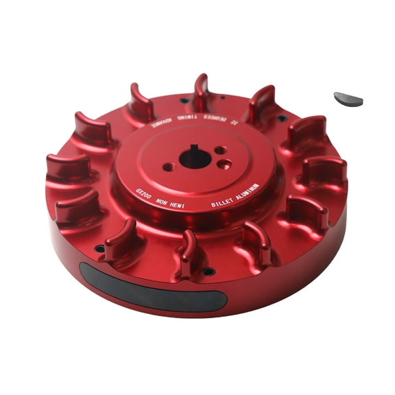 Billet Aluminum Flywheel For Predator 212cc 196cc NonHemi Cast For Honda GX160 GX200 Advance timing of approximately 32 Degrees Red Minibike Performance Parts