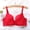 Red RD75D, variant on Women Bra Underwear for Women Lift up Gathered Bras Solid Color Comfy Thin Brassiere Ladies Plus Size Casual Wear Red 90D