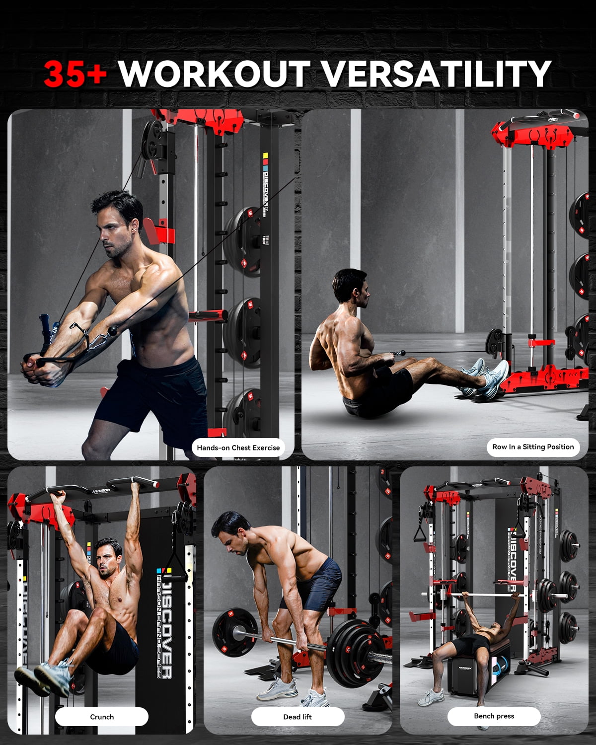 HARISON Smith Machine, Multifunctional Home Gym HR-30816