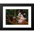 thumbnail image 2 of Mary Cassatt 24x18 Black Modern Framed Museum Art Print Titled - A Woman and a Girl Driving, 2 of 5