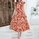 thumbnail image 1 of WILLBEST Vestidos Primavera Verano 2025 Vestido Informal Holgado Con Cuello En V Y Estampado Plisado Para Mujer, 1 of 3