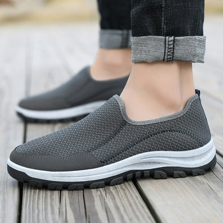 

Cathalem Mens Casual Shoes Size 10 Men Low Top Walking Shoes Fashion Casual Shoes Loafers Shoes Grey 9