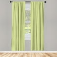 thumbnail image 3 of Ambesonne Yellow Chevron Curtains, Retro Zigzag, Pair of 28"x95", Charcoal Grey Sky Blue, 3 of 5