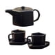 thumbnail image 2 of Juego de Tetera para en Miniatura 1/12, Taza Vívida, Decoración de Muebles, Platillos, Accesorios de Cocina, Metal para El Hogar, Negro Baoblaze Tetera de casa de muñecas, 2 of 8