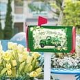thumbnail image 6 of Happy St Patrick''s Day Mailbox Covers Magnetic Standard Size 25.5" X 21",Green Truck Love Clover Mailbox Wraps Post Letter Box Cover for Holiday Garden Yard Decor, 6 of 6