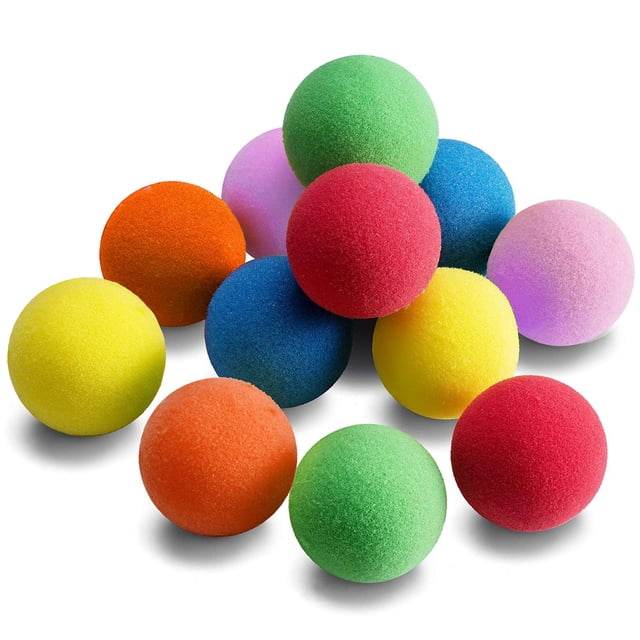 Bolas de espuma oazoxcx, ligeras, minijuegos, 12 unidades, para niños