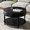 Lid-black2, variant on Round Wood Coffee Table 31.5" Circle Coffee Tables with Hidden Storage and Lid, Modern Rustic 2-Tier Center Table for Living Room Bedroom Home Office,Black
