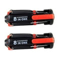 thumbnail image 2 of XYAIYT 2pcs Multi function Screwdriver Set with Screw Tips Compact Stainless Steel Design Includes LED Flashlight Suit for Home Kitchen Car RV Repair Tool Storage Kit, 2 of 8