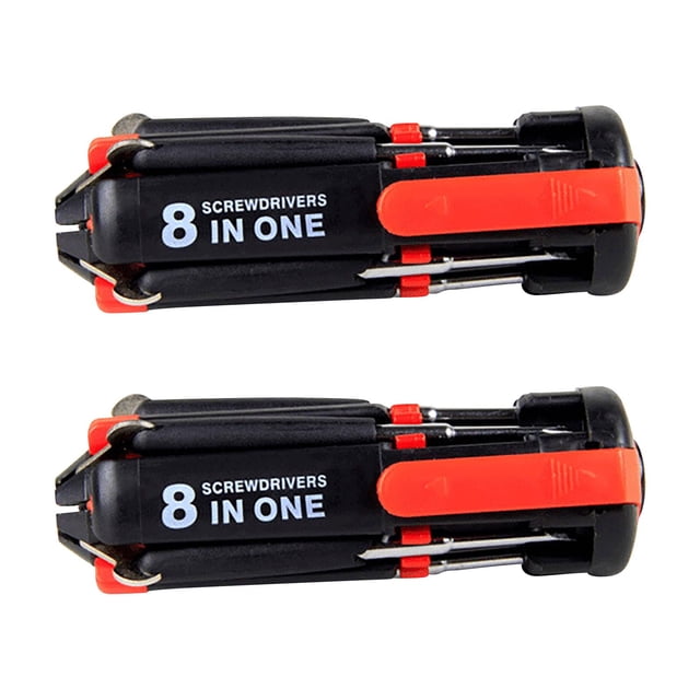 Most Powerful Led Flashlight,2Pcs Eight-In-1 Screwdriver Screwdriver Led Screwdriver Multi-Function Screwdriver Repair Tool Universal Flashlight,Small Led Flashlights
