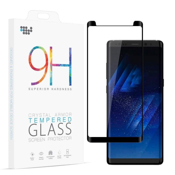 SOGA Samsung Galaxy Note 9 Tempered Glass HD Screen Protector Guard Compatible for Samsung Galaxy Note 9 (Full Coverage Protection) (Case Friendly Version) - Black